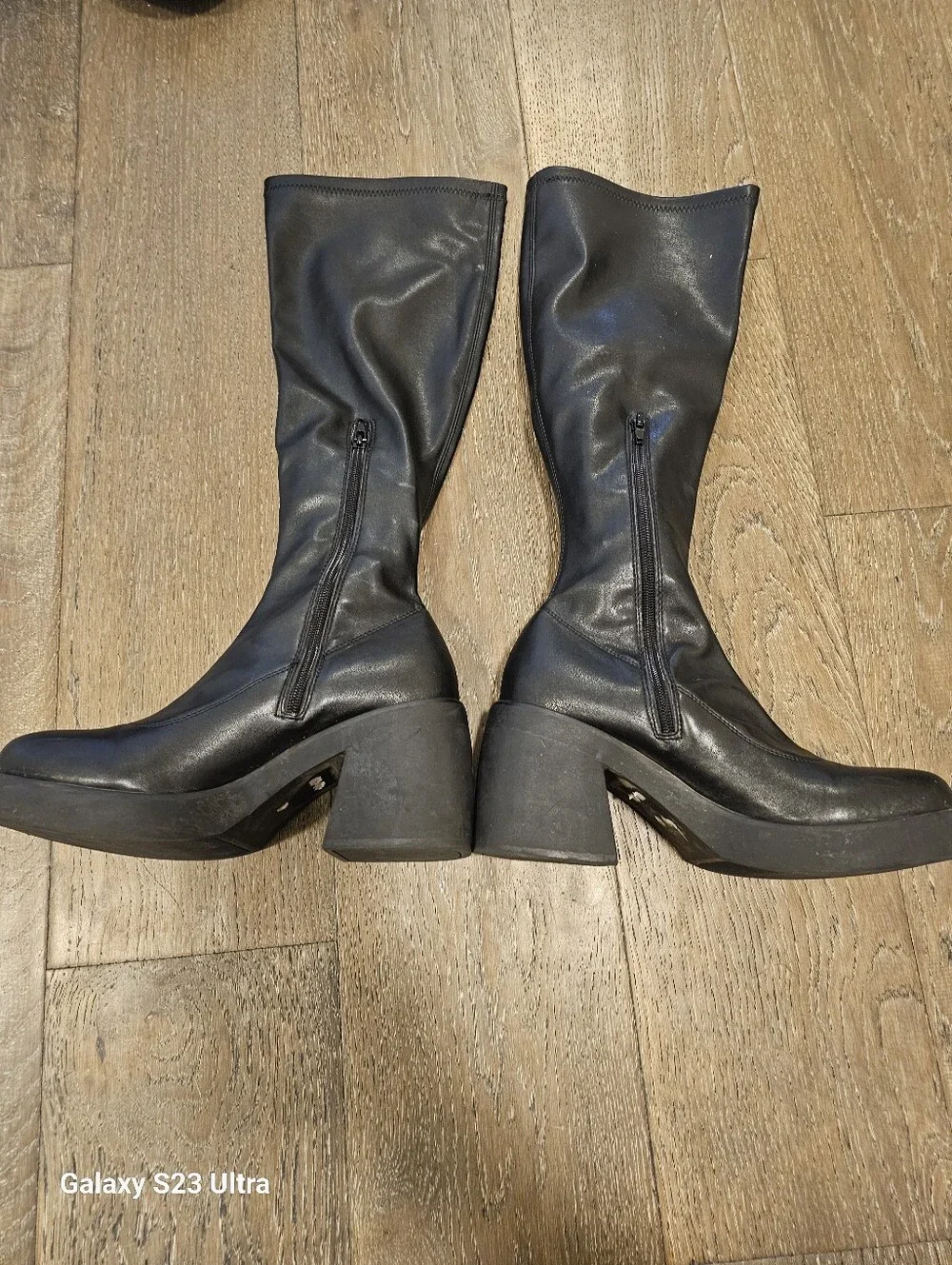 Steve Madden Berkleigh Black Boots Black sz8